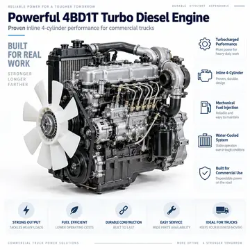 4BD1T Turbo Diesel Engine for Truck (88 kW, 4-Cylinder)