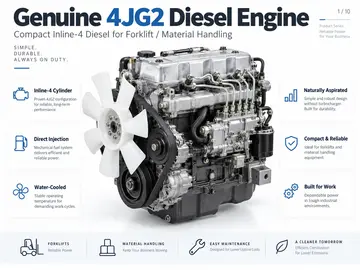 Genuine 4JG2 Diesel Engine for Forklift (46 kW, 4-Cylinder)