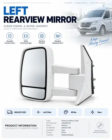Left Rearview Mirror C00057636 (MAXUS V80)