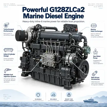 SDEC G128ZLCa2 Marine Diesel Engine (236 kW)