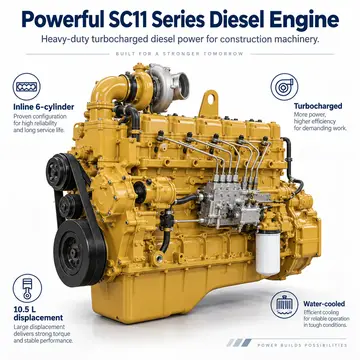 SDEC SC11 Series Diesel Engine for Construction Machinery (135-200 kW)