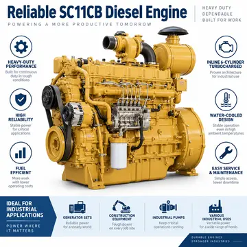 SDEC SC11CB Diesel Engine (114 kW)