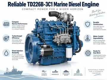 Weichai TD226B-3C1 Marine Diesel Engine (50 kW)