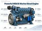 Weichai WD618.C-11 Marine Diesel Engine (258 kW)