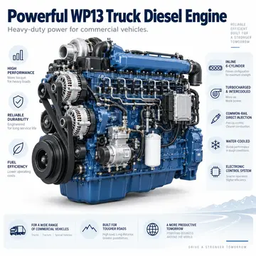 Weichai WP13.530E40 Truck Diesel Engine (390 kW / 530 hp)