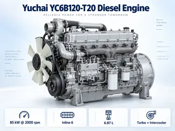 Yuchai YC6B120-T20 Diesel Engine — 85 kW