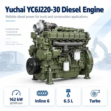 Yuchai YC6J220-30 Diesel Engine — 162 kW