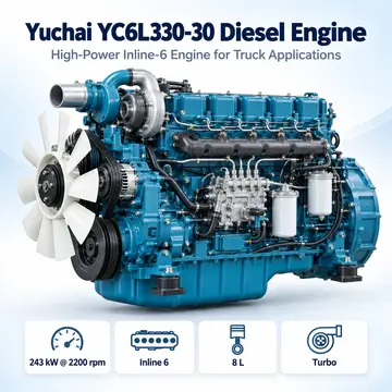 Yuchai YC6L330-30 Diesel Engine — 243 kW