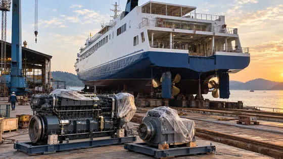 Passenger Ferry Propulsion Package with 1000 HP Engines and Advance Gearboxes